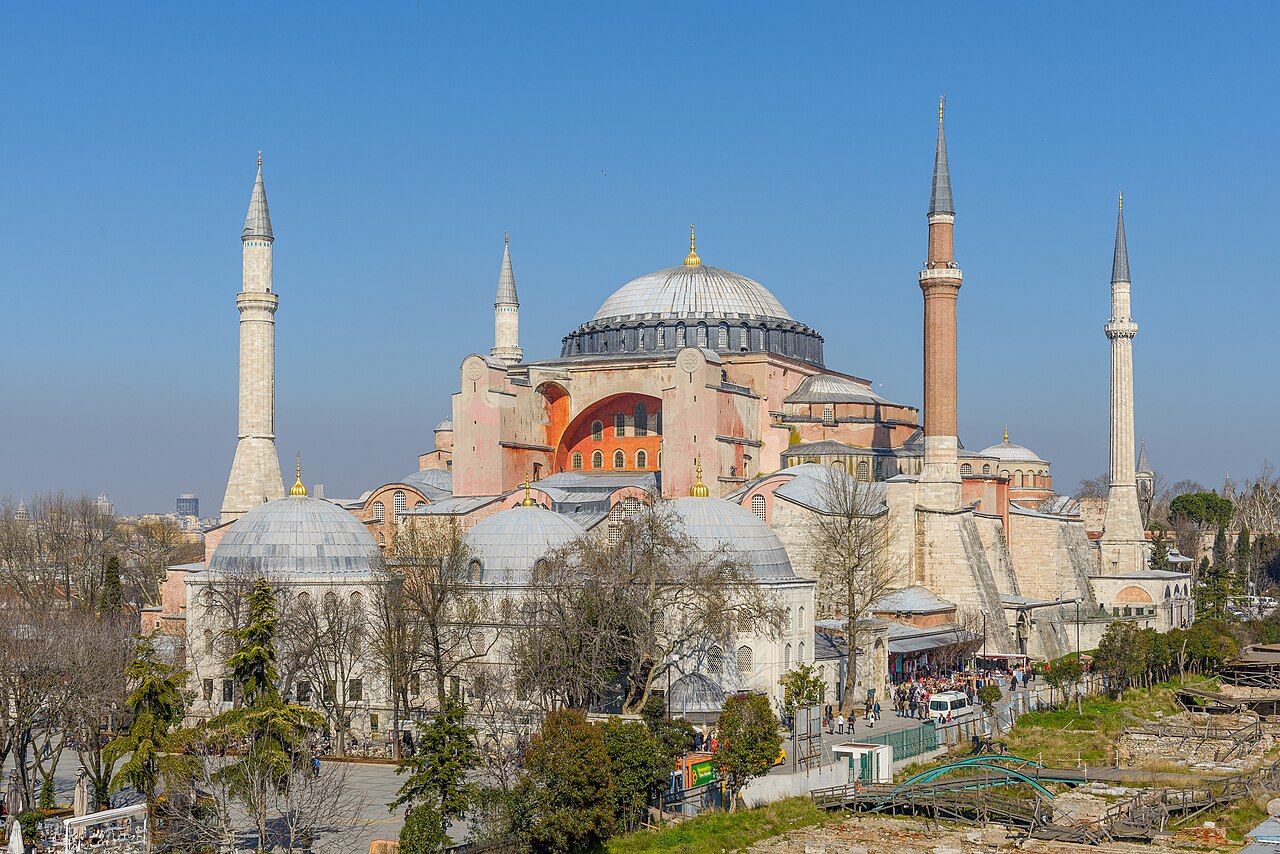 Hagia Sophia in Istanbul (Constantinople), exterior view.