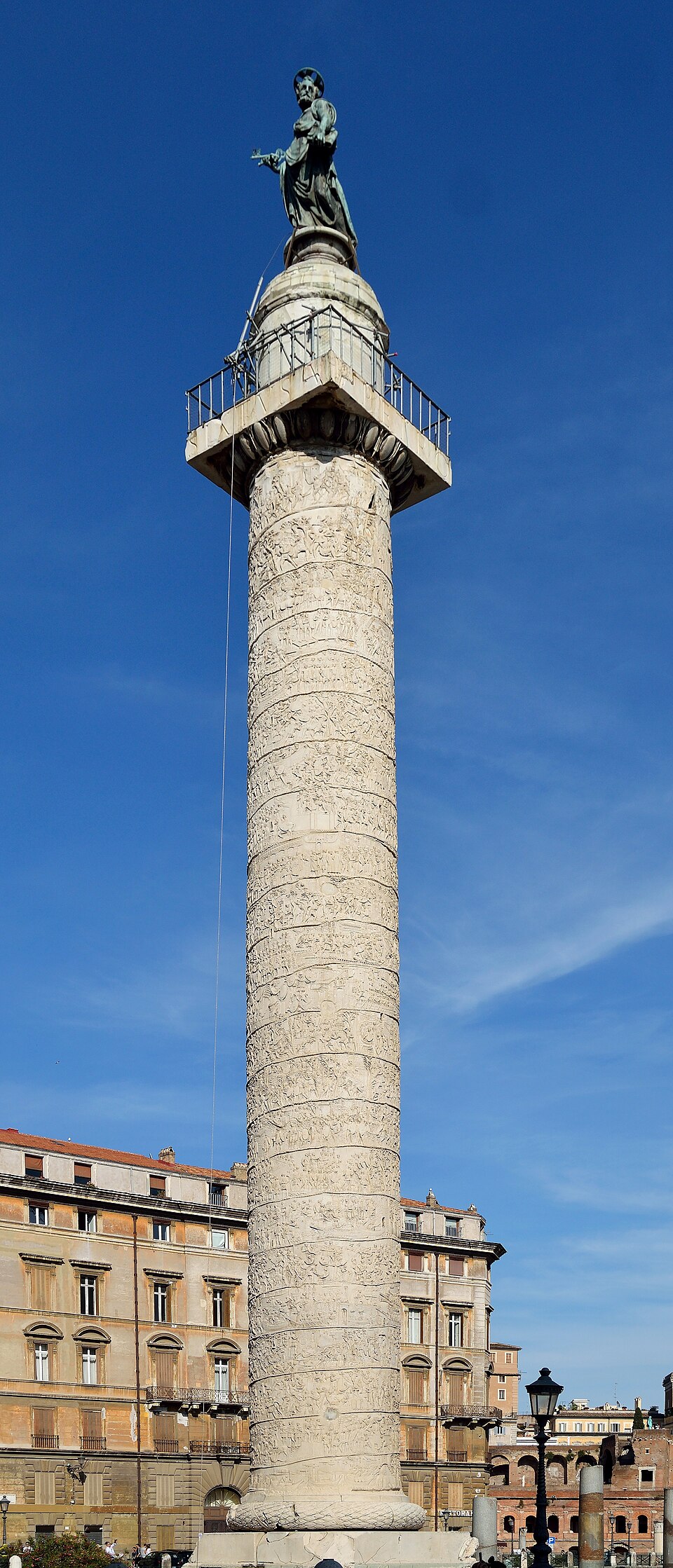 Trajan's Column in Rome, recording the Dacian Wars in a spiral relief.